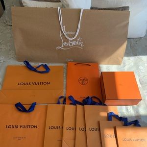 Authentic LV, CL, YSL, Hermes bags &box. $20 each
